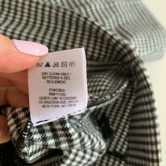 GINGHAM FLARE TROUSERS - NEVER WORN - Picture 4 of 6